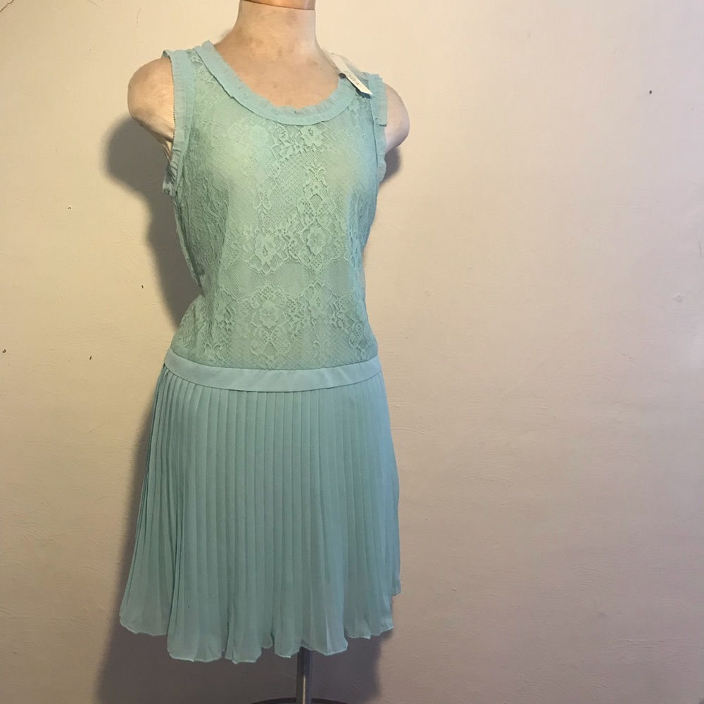 Esley vintage-style flapper mini dress mint green